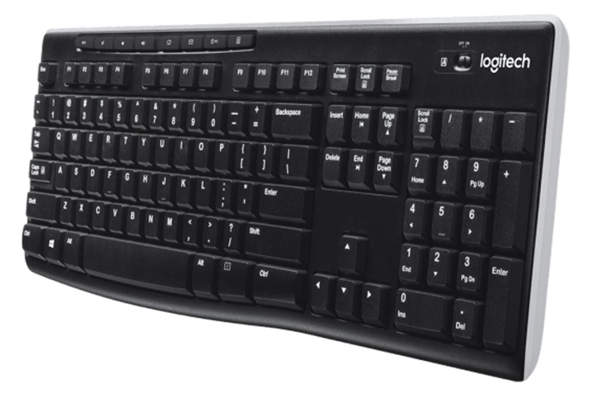 نمای راست کیبورد لاجیتک K270