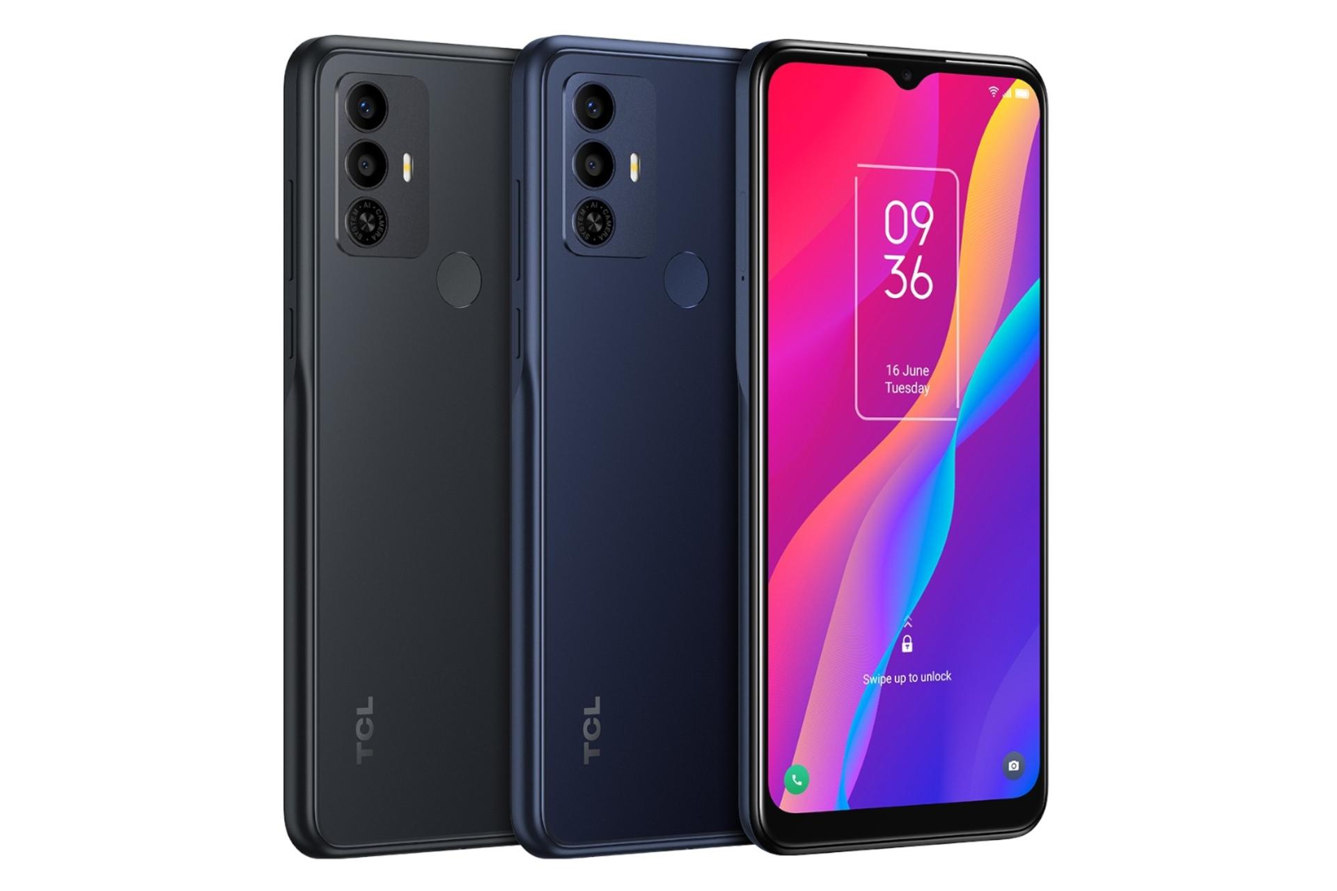 رنگ های مختلف گوشی موبایل تی سی ال TCL 30E