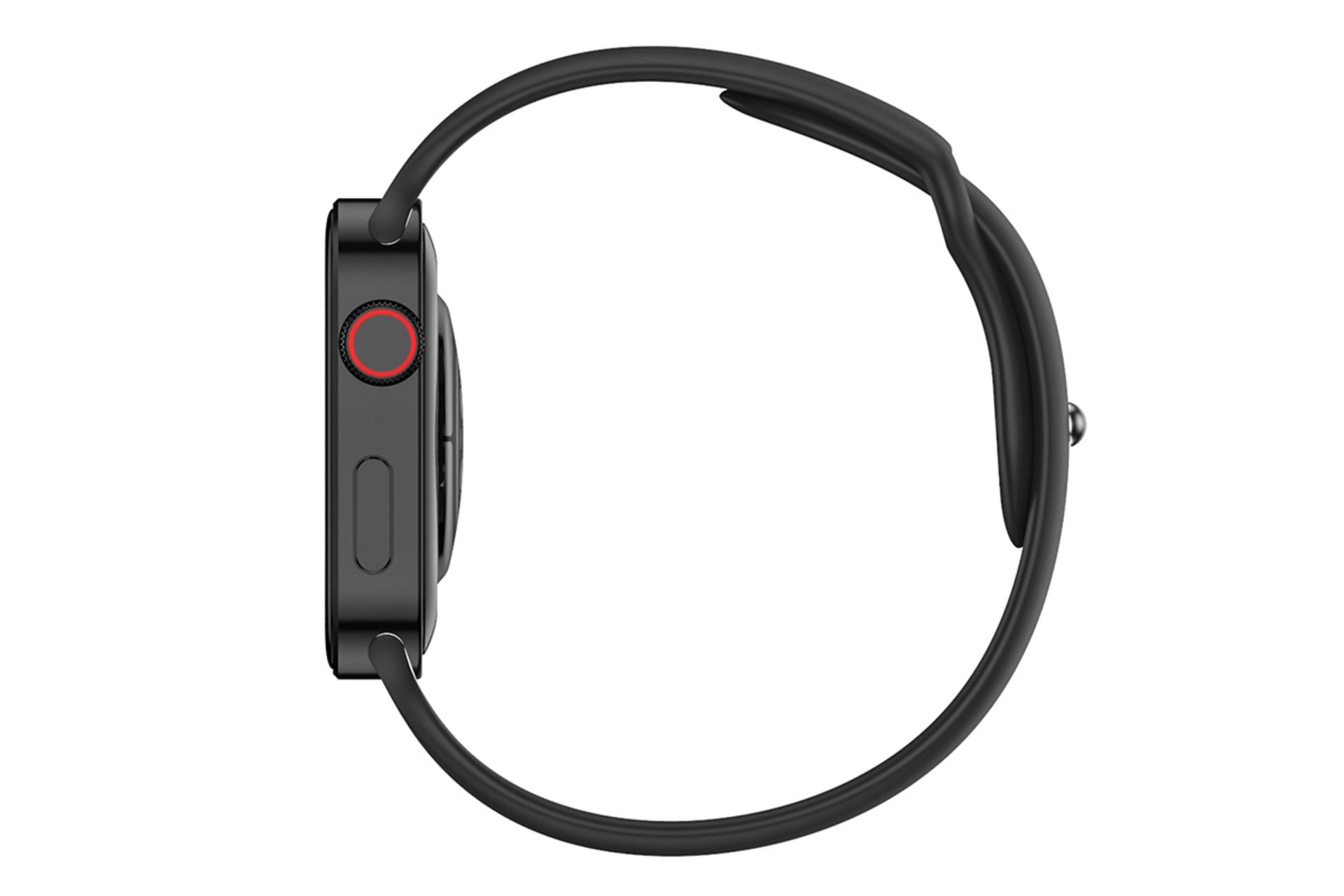 نمای کنار ساعت هوشمند مودیو MW10 رنگ مشکی