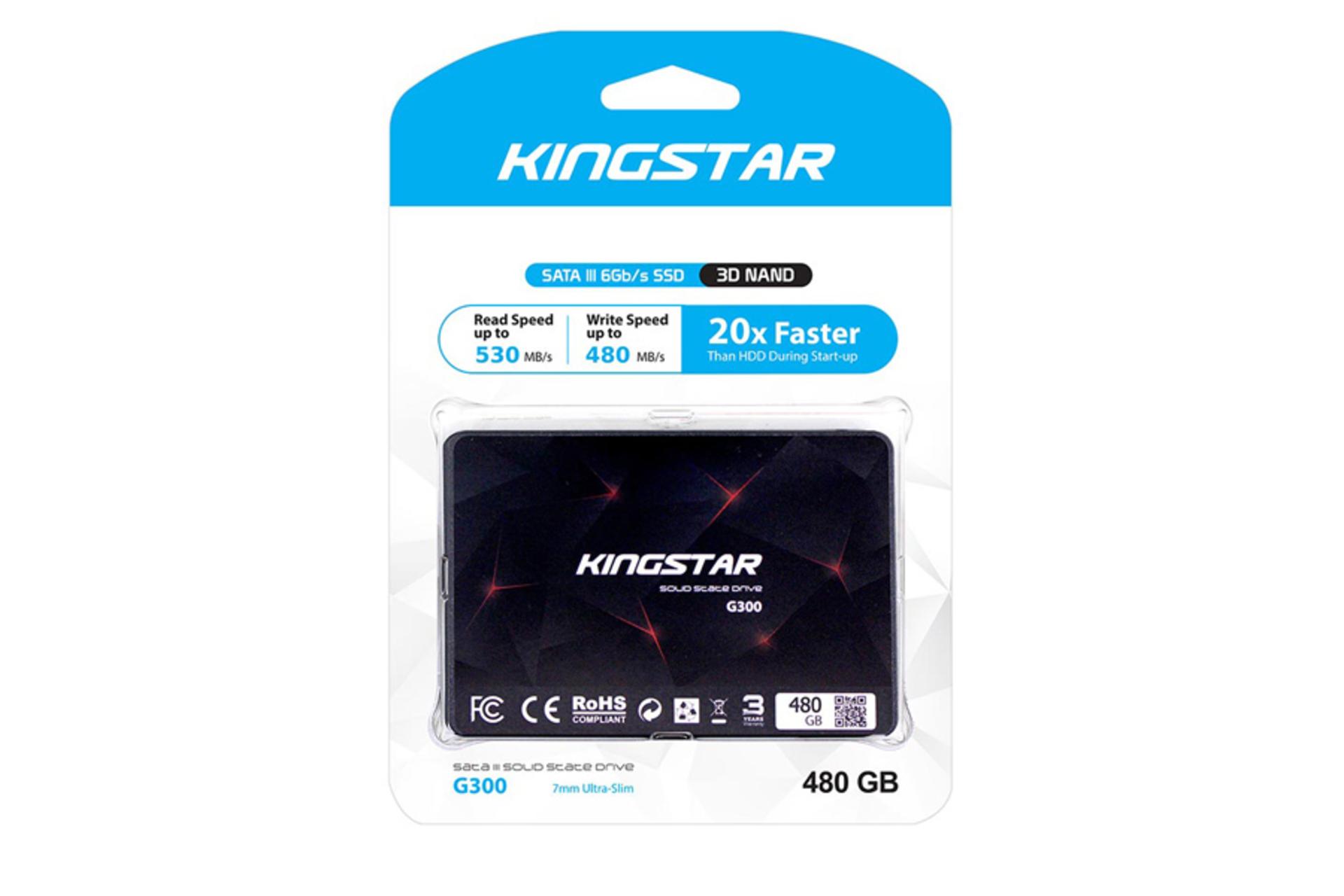 جعبه SSD کینگ استار G300 SATA 2.5 Inch ظرفیت 480 گیگابایت