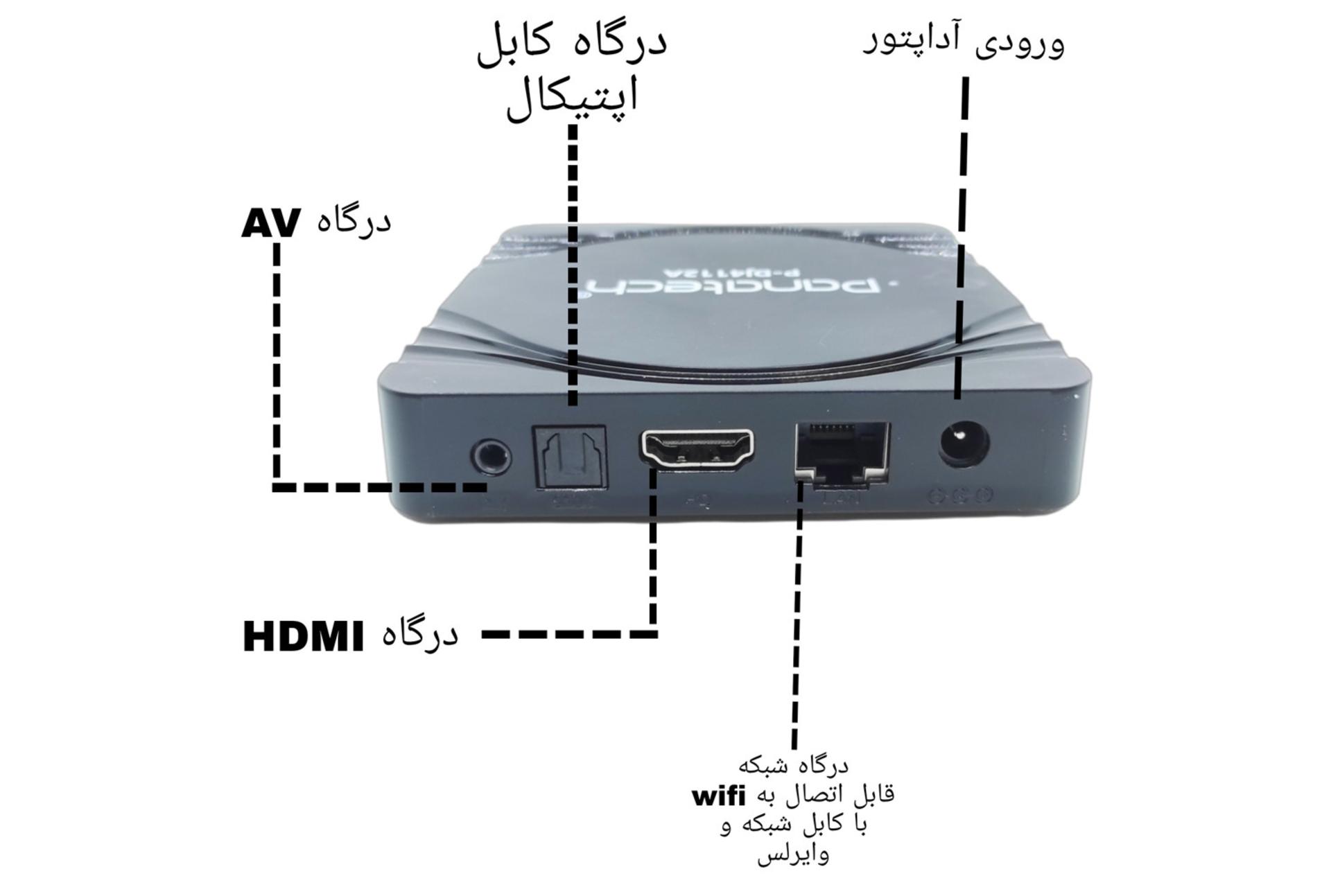 درگاه بالای اندروید باکس پاناتک P-DJ44A