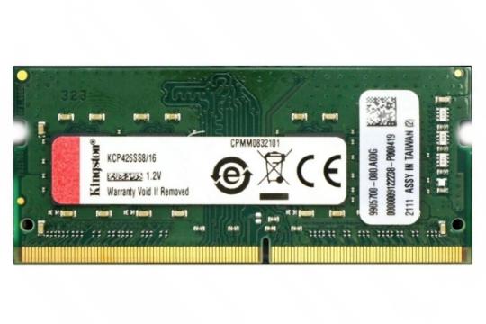 رم کینگستون KCP426SS8/16 ظرفیت 16 گیگابایت از نوع DDR4-2666