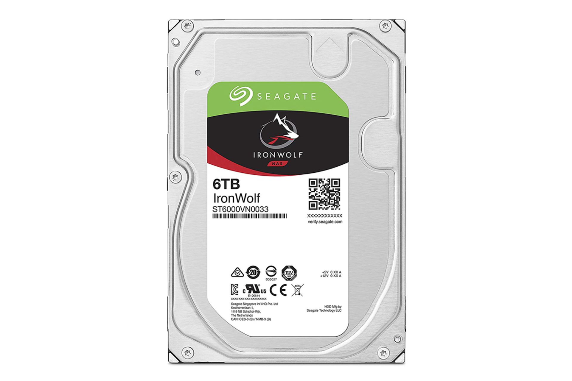 سیگیت IronWolf ST6000VN0033 ظرفیت 6 ترابایت / Seagate IronWolf ST6000VN0033 6TB