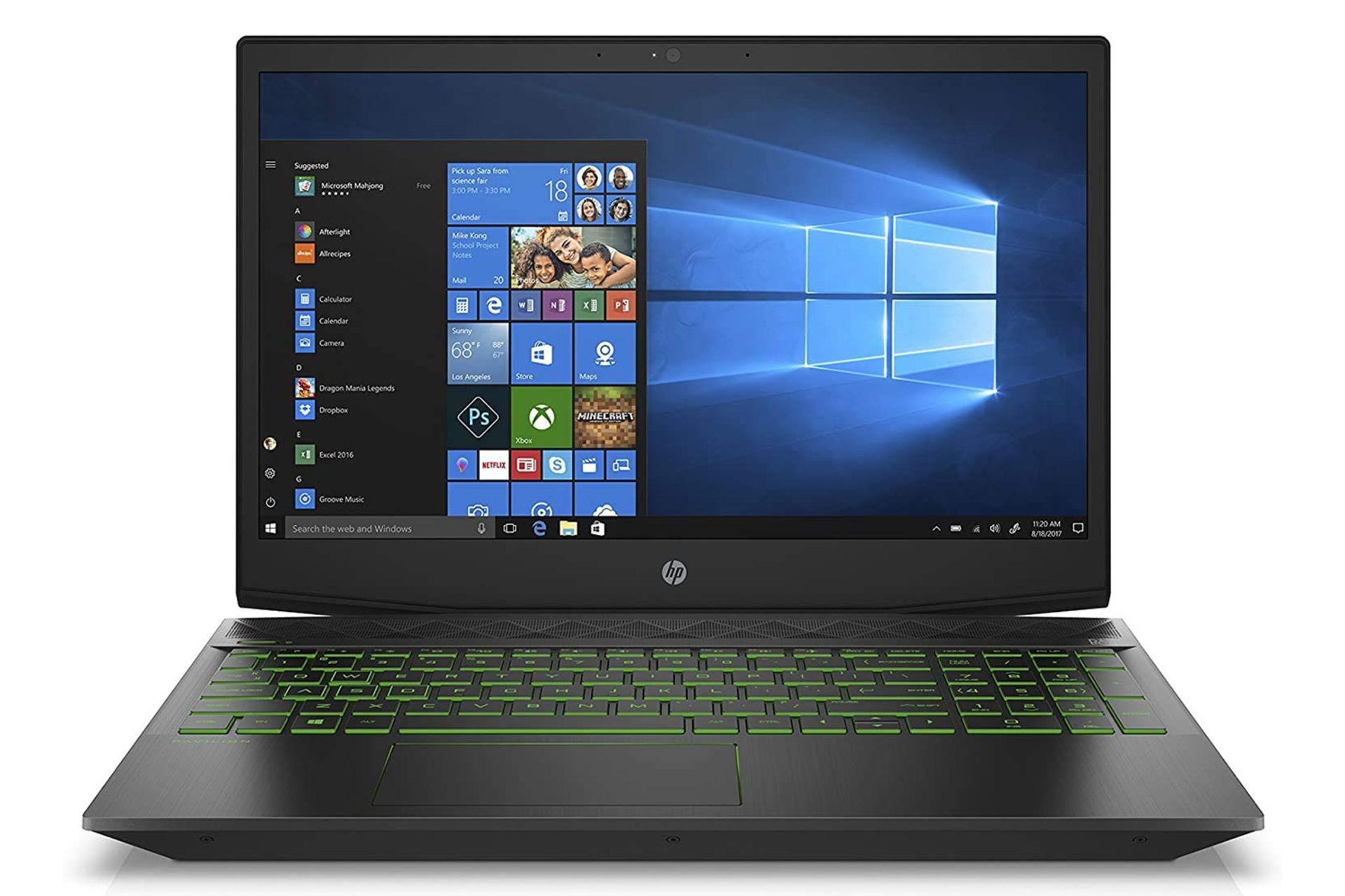 نمای جلو لپ تاپ اچ پی Pavilion Haming 15 DK1056WM