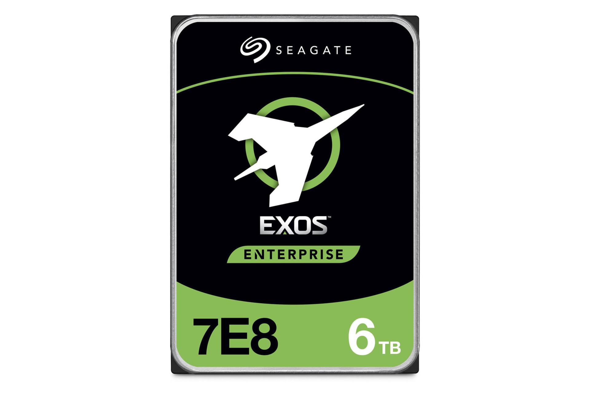 نمای روبرو هارد دیسک سیگیت Exos 7E8 ST6000NM002A ظرفیت 6 ترابایت