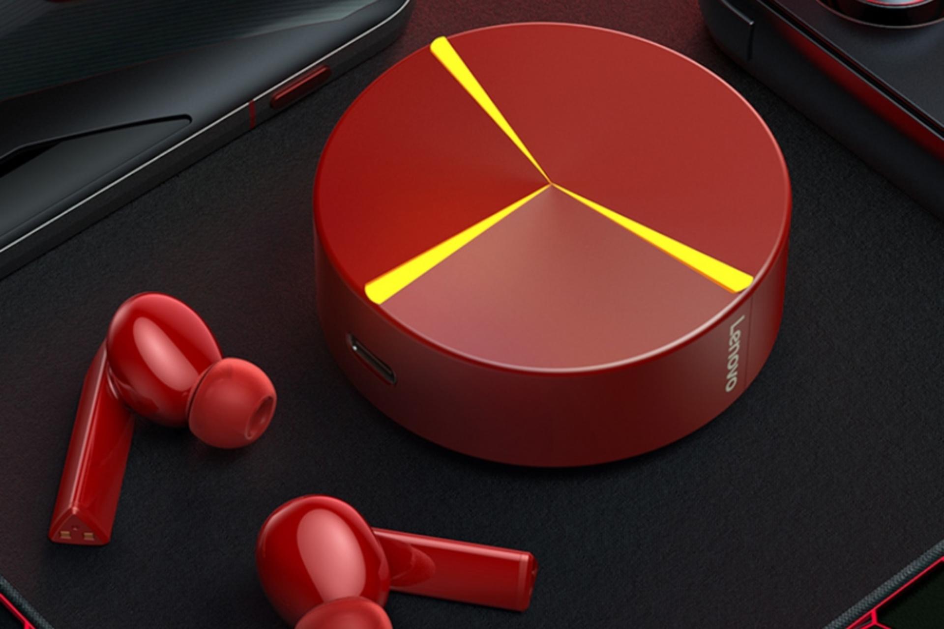 ایرباد بی سیم لنوو Lenovo GM1 قرمز