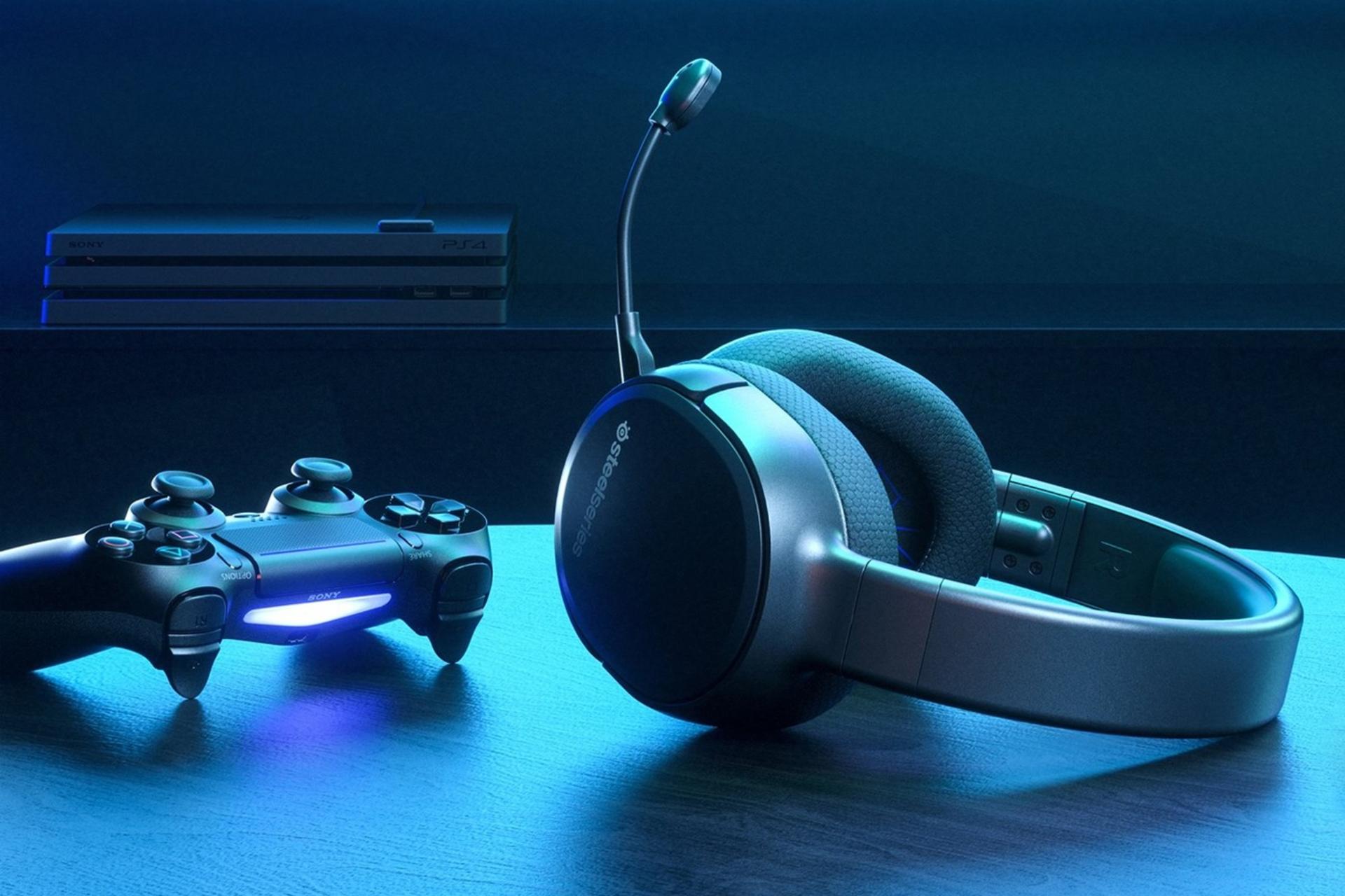 هدست گیمینگ استیل سریز SteelSeries Arctis 1 Wireless اتصال پلی استیشن 4