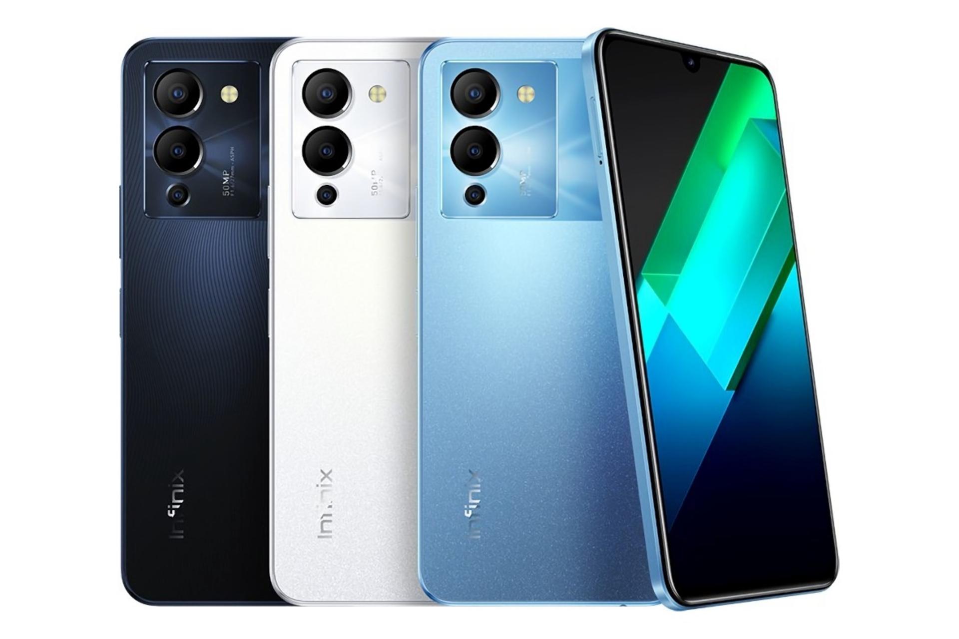 رنگ های مختلف گوشی موبایل نوت 12 G96 اینفینیکس / Infinix Note 12 G96