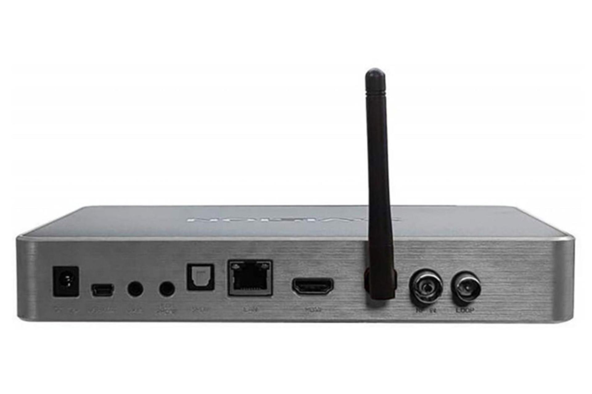 نمای پشت اندروید باکس ایکس ویژن DVB-T2+PLUS