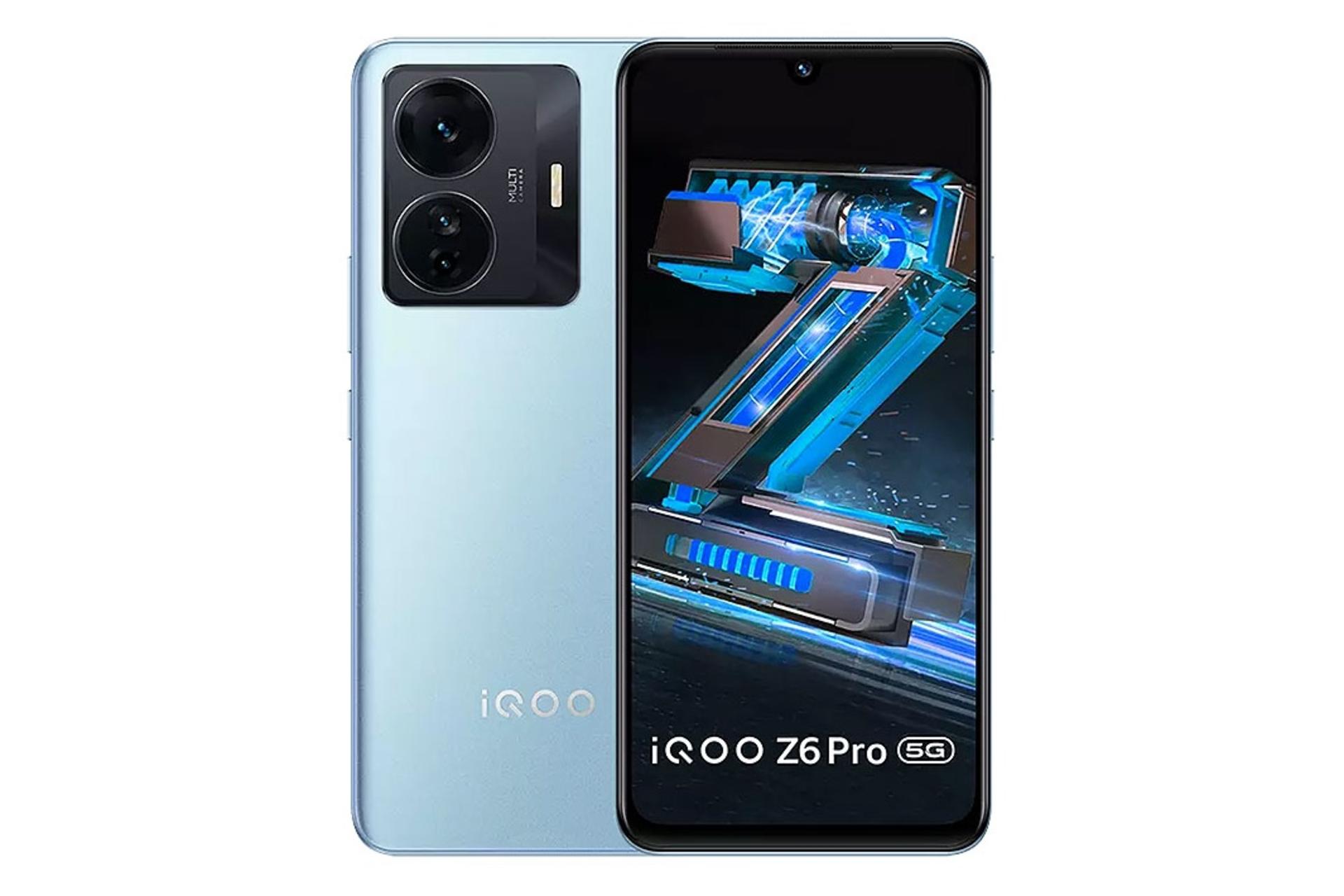 گوشی موبایل iQOO Z6 پرو ویوو / vivo iQOO Z6 Pro آبی