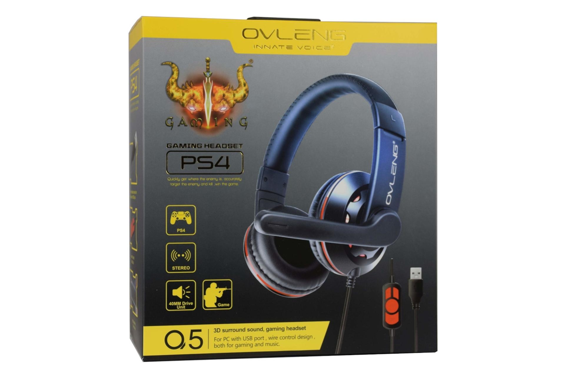 جعبه هدست گیمینگ آولنگ OVLENG Q5