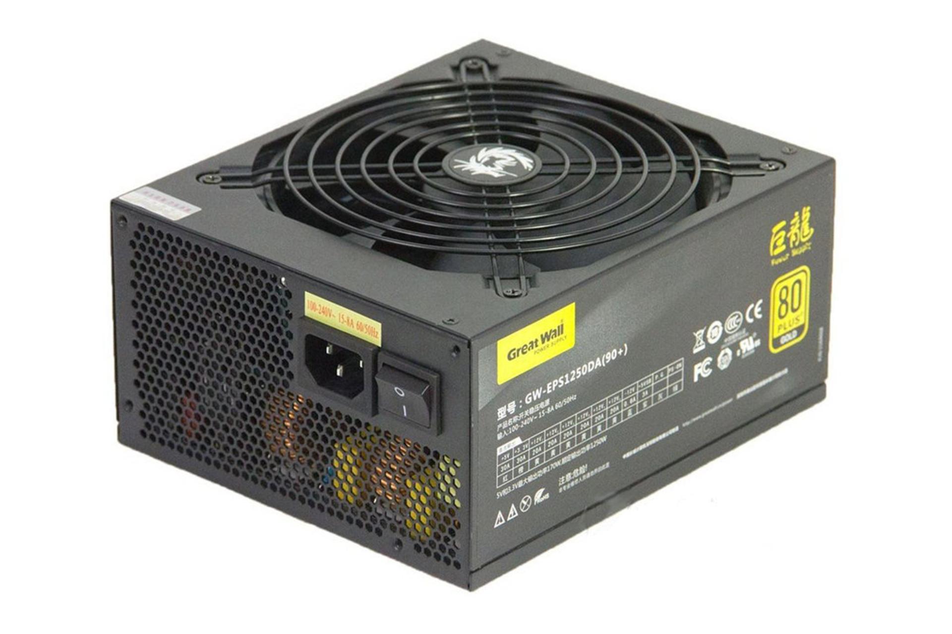 پاور کامپیوتر گریت وال GW-EPS1250DA با توان 1250 وات نمای جانبی