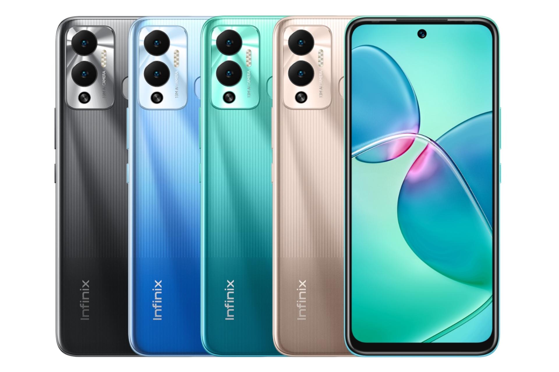 رنگ های مختلف گوشی موبایل Hot 12 پلی اینفینیکس / Infinix Hot 12 Play