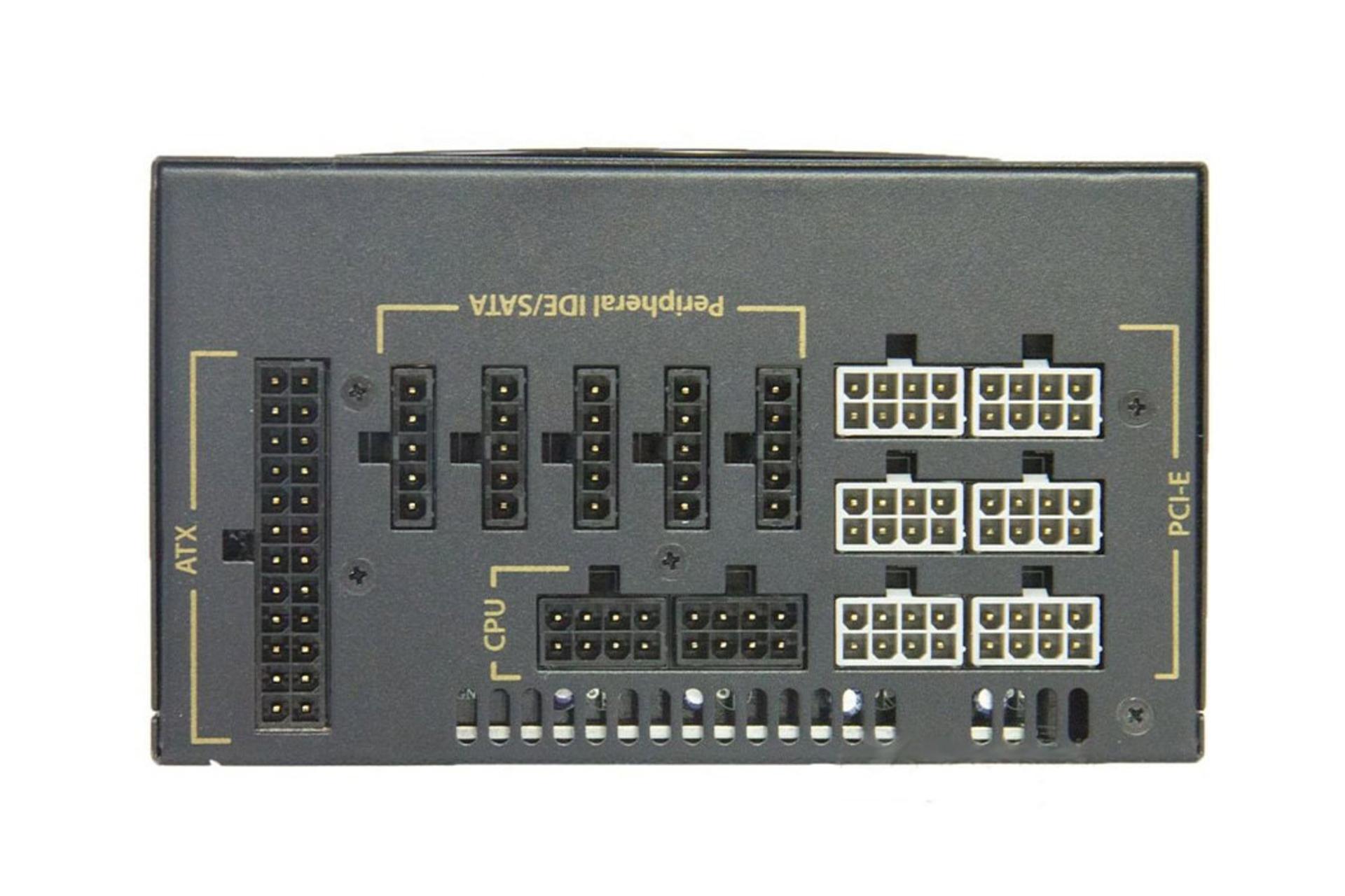 پاور کامپیوتر گریت وال GW-EPS1250DA با توان 1250 وات نمای اتصالات