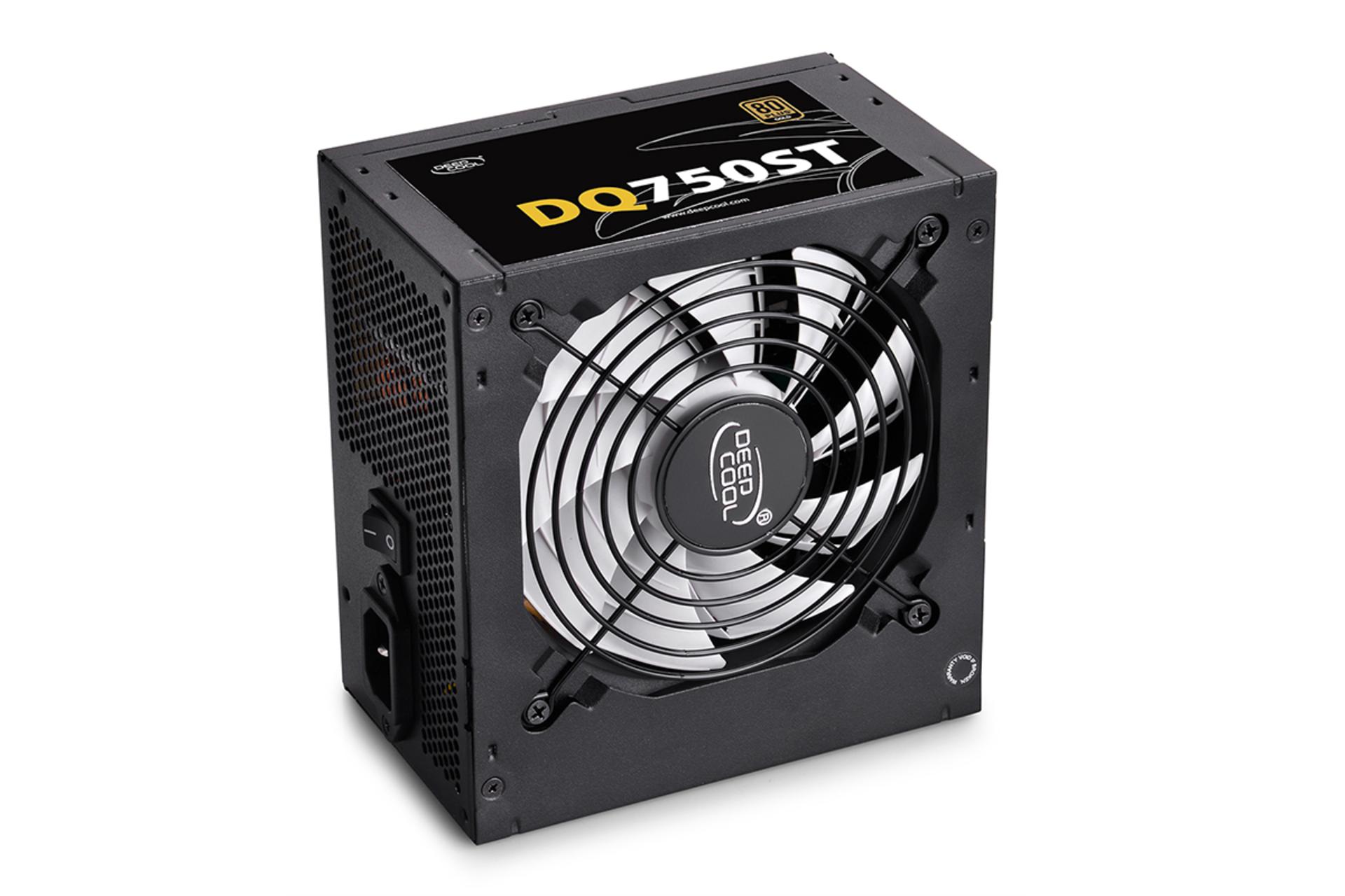 پاور کامپیوتر دیپ کول DQ750ST با توان 750 وات نمای ایستاده