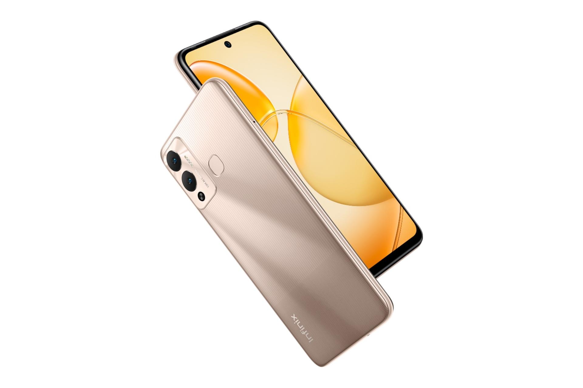 پنل جلو و پشت گوشی موبایل Hot 12 پلی اینفینیکس / Infinix Hot 12 Play طلایی