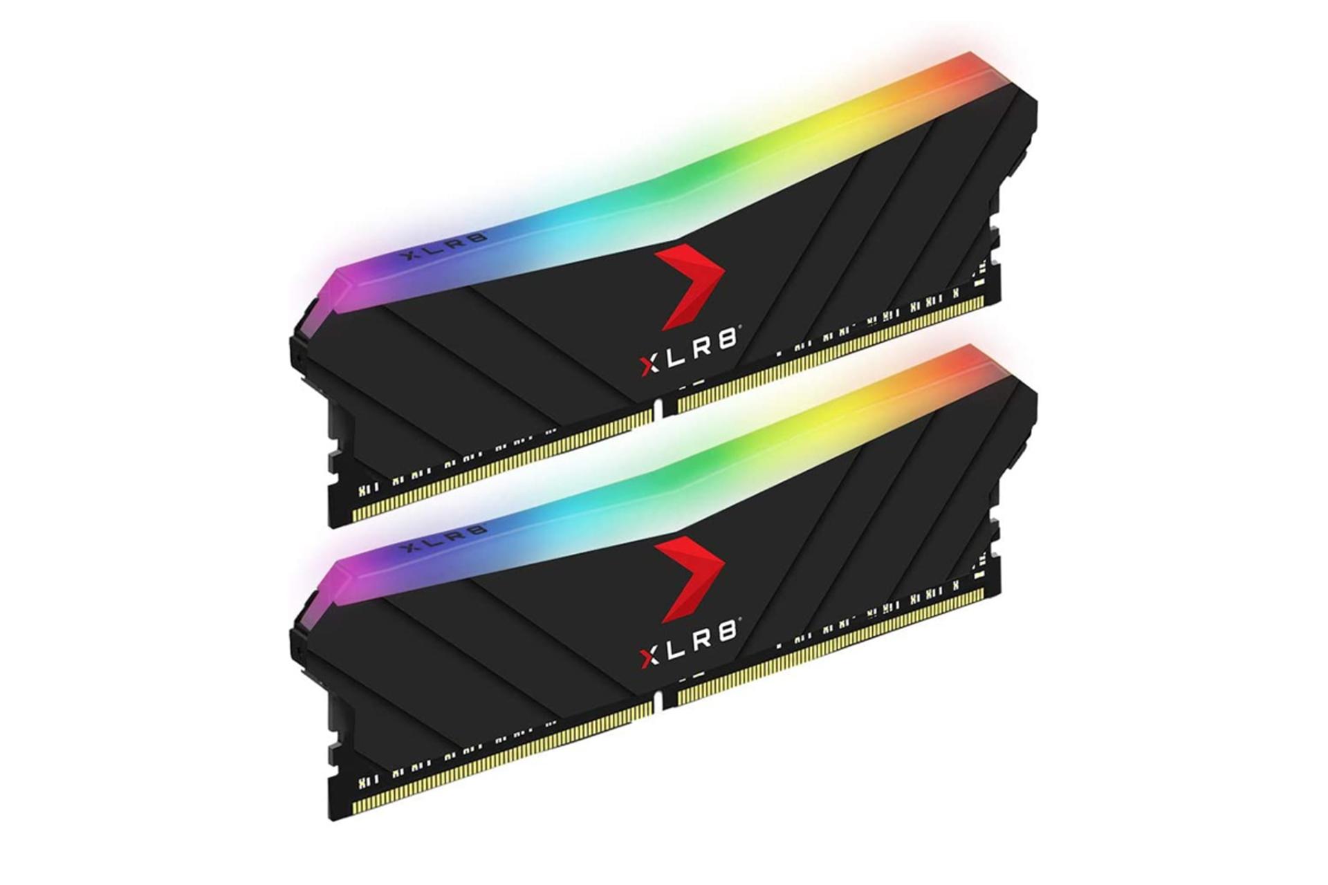 نمای کنار رم پی ان وای XLR8 EPIC-X RGB ظرفیت 16 گیگابایت (2x8) از نوع DDR4-3200