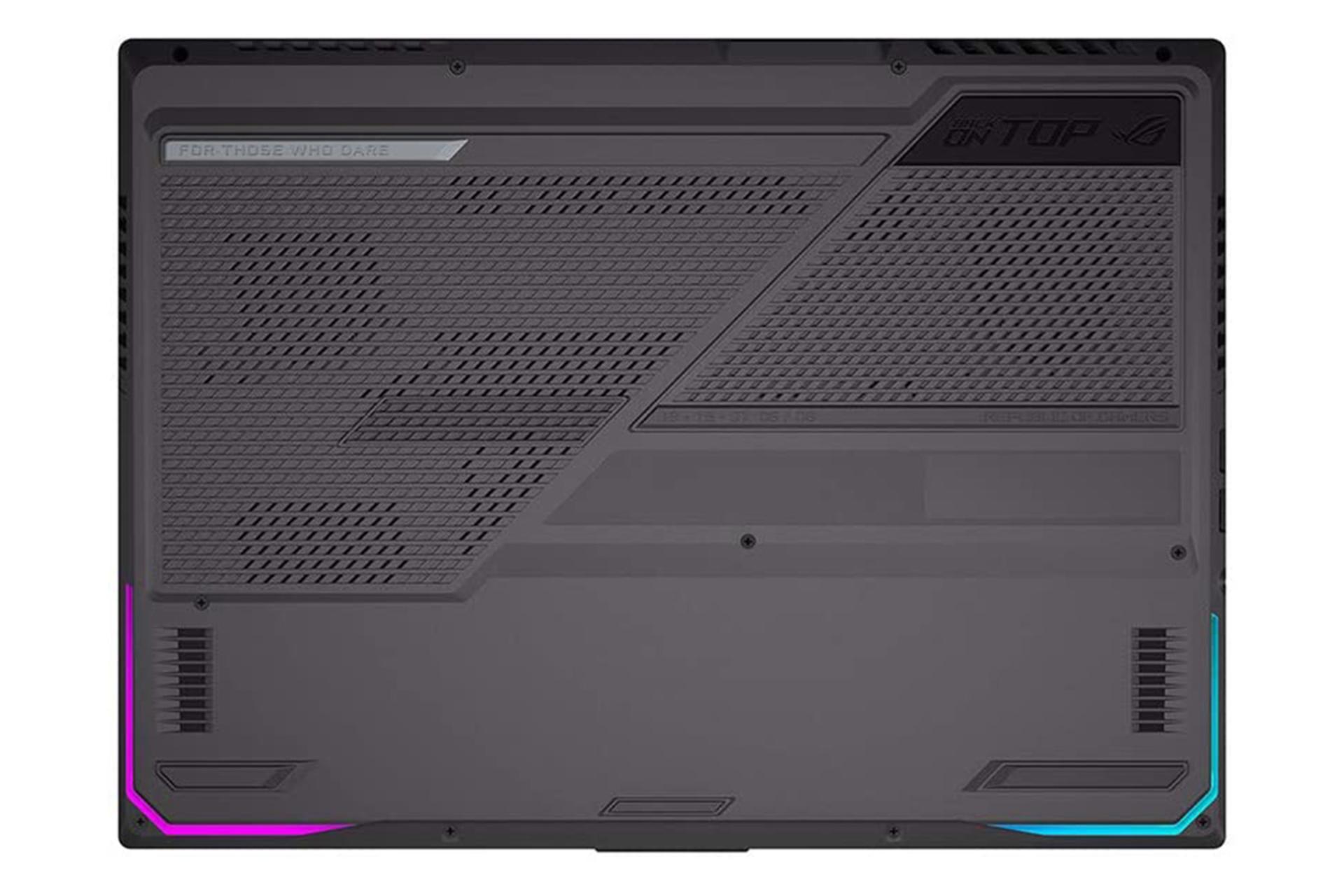 نمای زیر چپ لپ تاپ ایسوس ROG Strix G15 G513IE