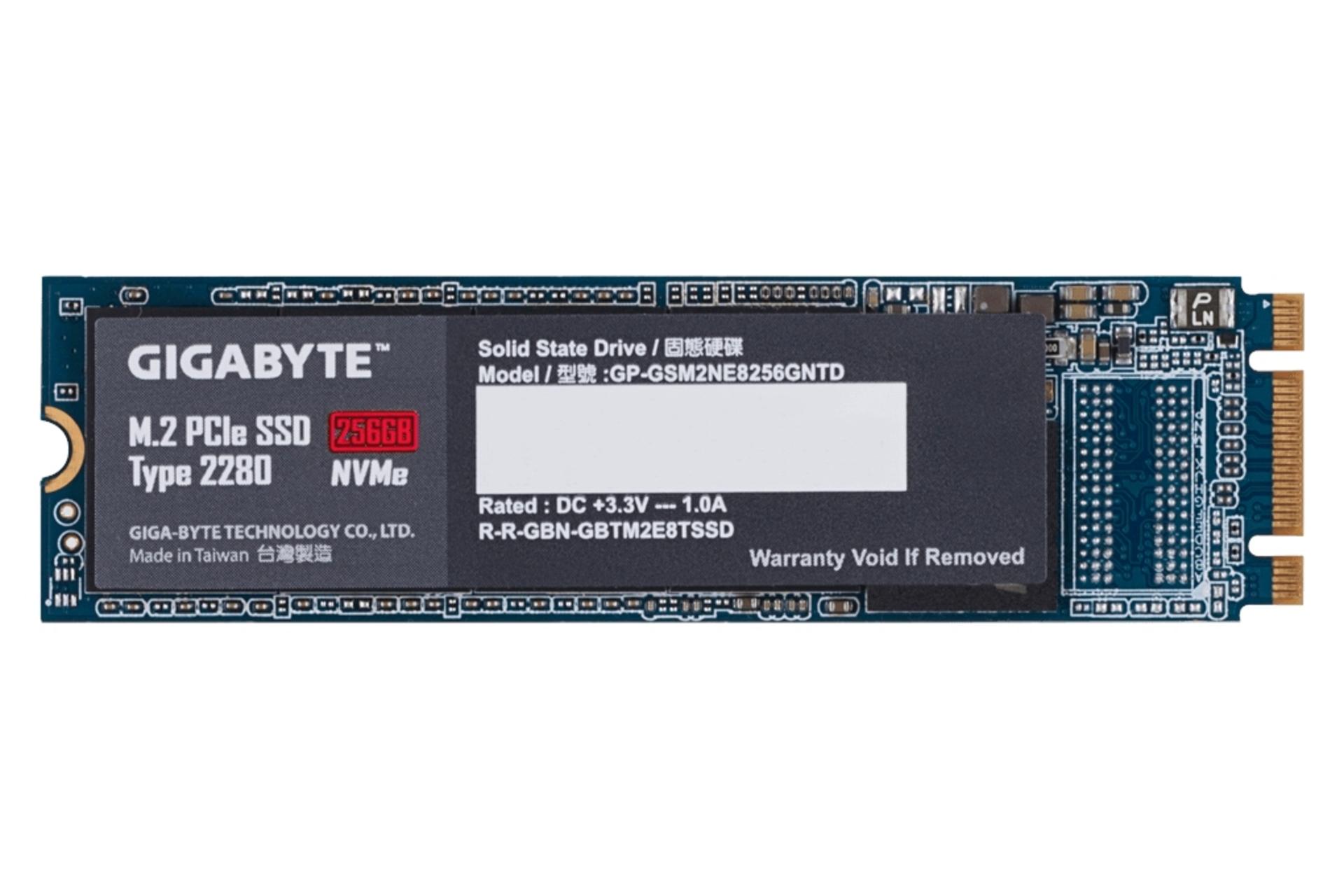 مرجع متخصصين ايران SSD گيگابايت GIGABYTE GP-GSM2NE8256GNTD NVMe M.2 256GB ظرفيت 256 گيگابايت