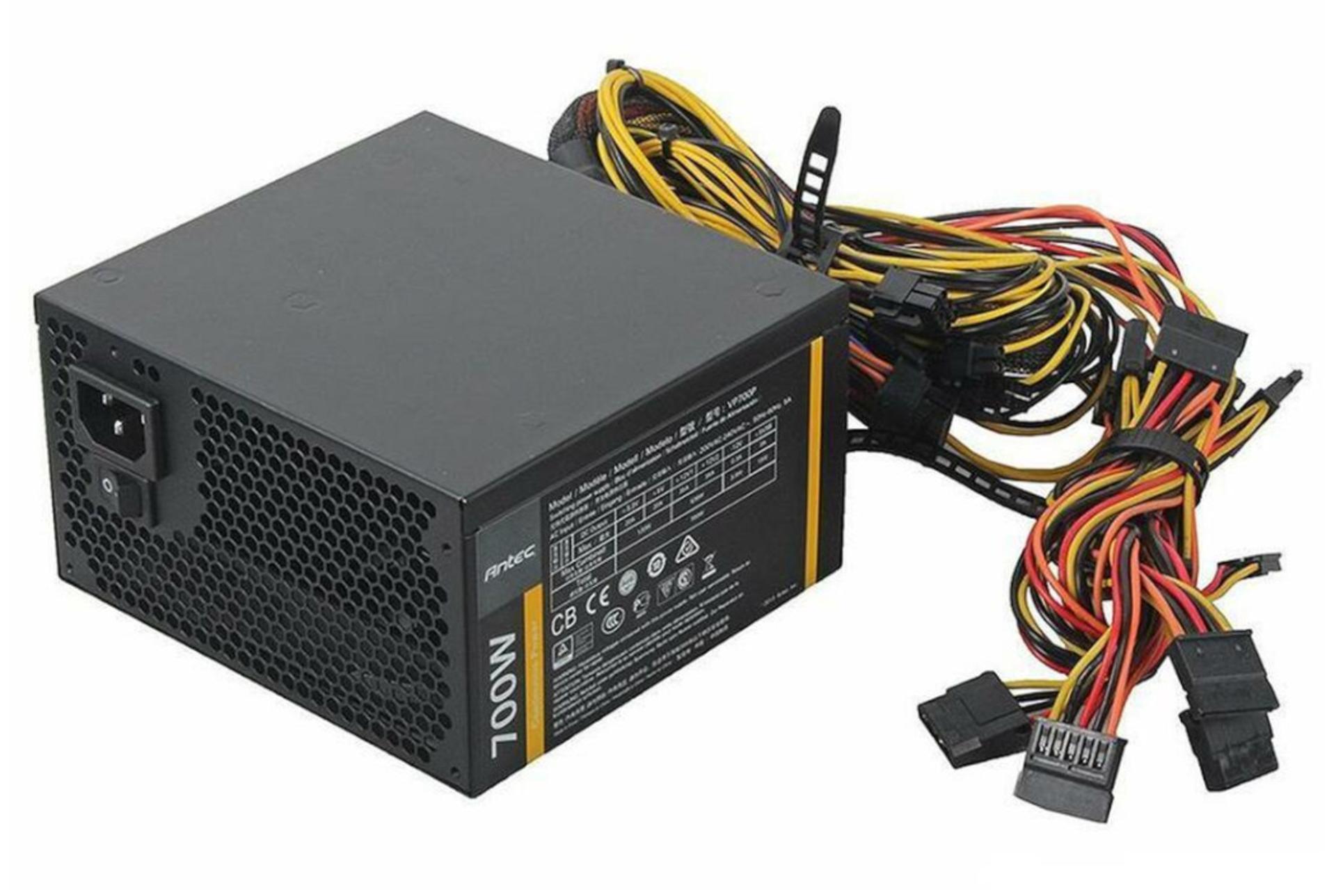 کانکتورهای پاور کامپیوتر انتک VP700P با توان 700 وات / Antec VP700P 700W