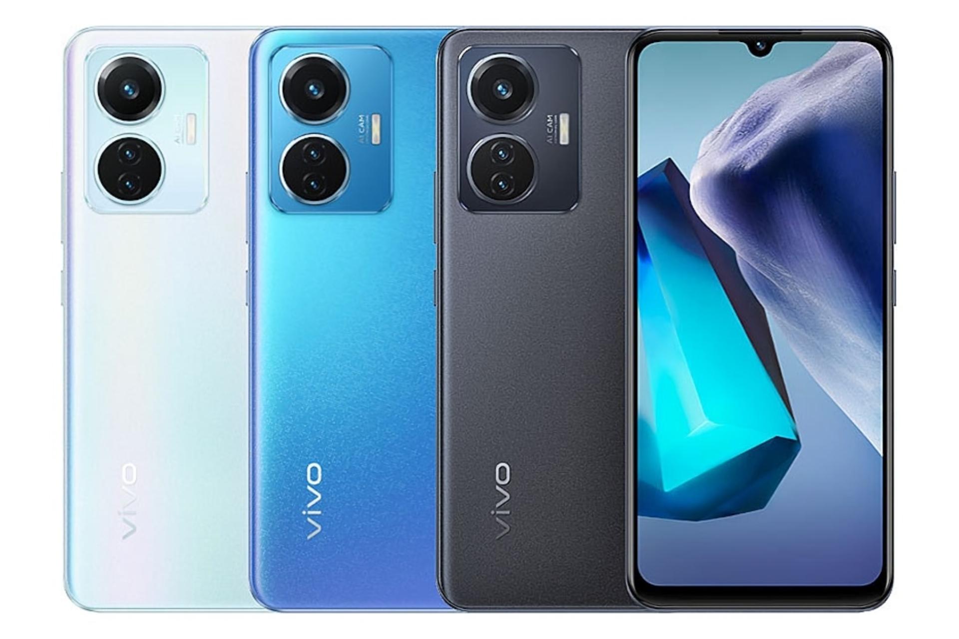 رنگ های مختلف vivo T1 Snapdragon 680 / گوشی موبایل T1 ویوو نسخه اسنپدراگون 680