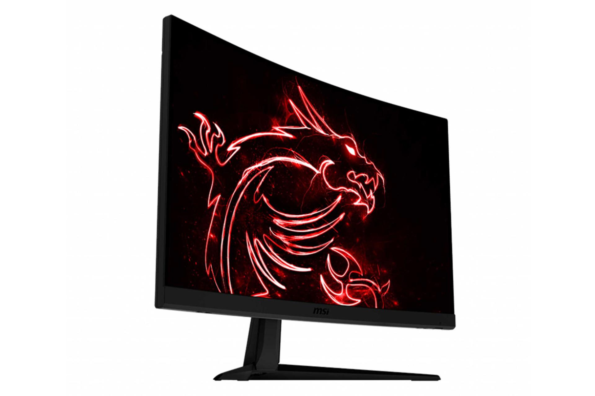 نمای جلو مانیتور ام اس آی 27 اینچ مدل Optix G27C5 رنگ مشکی