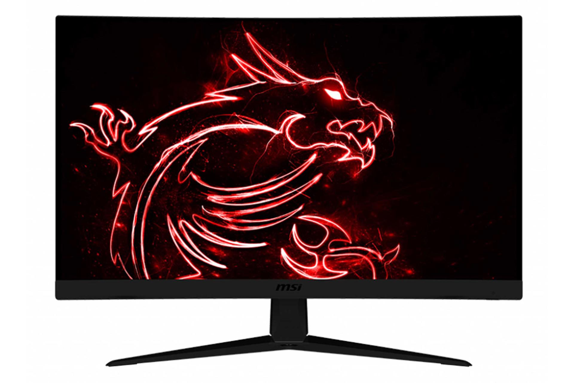 نمای جلو مانیتور ام اس آی 27 اینچ مدل Optix G27C5 رنگ مشکی