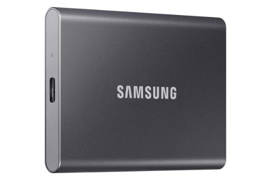 نمای چپ SSD سامسونگ Samsung T7 USB 3.2 Gen 2