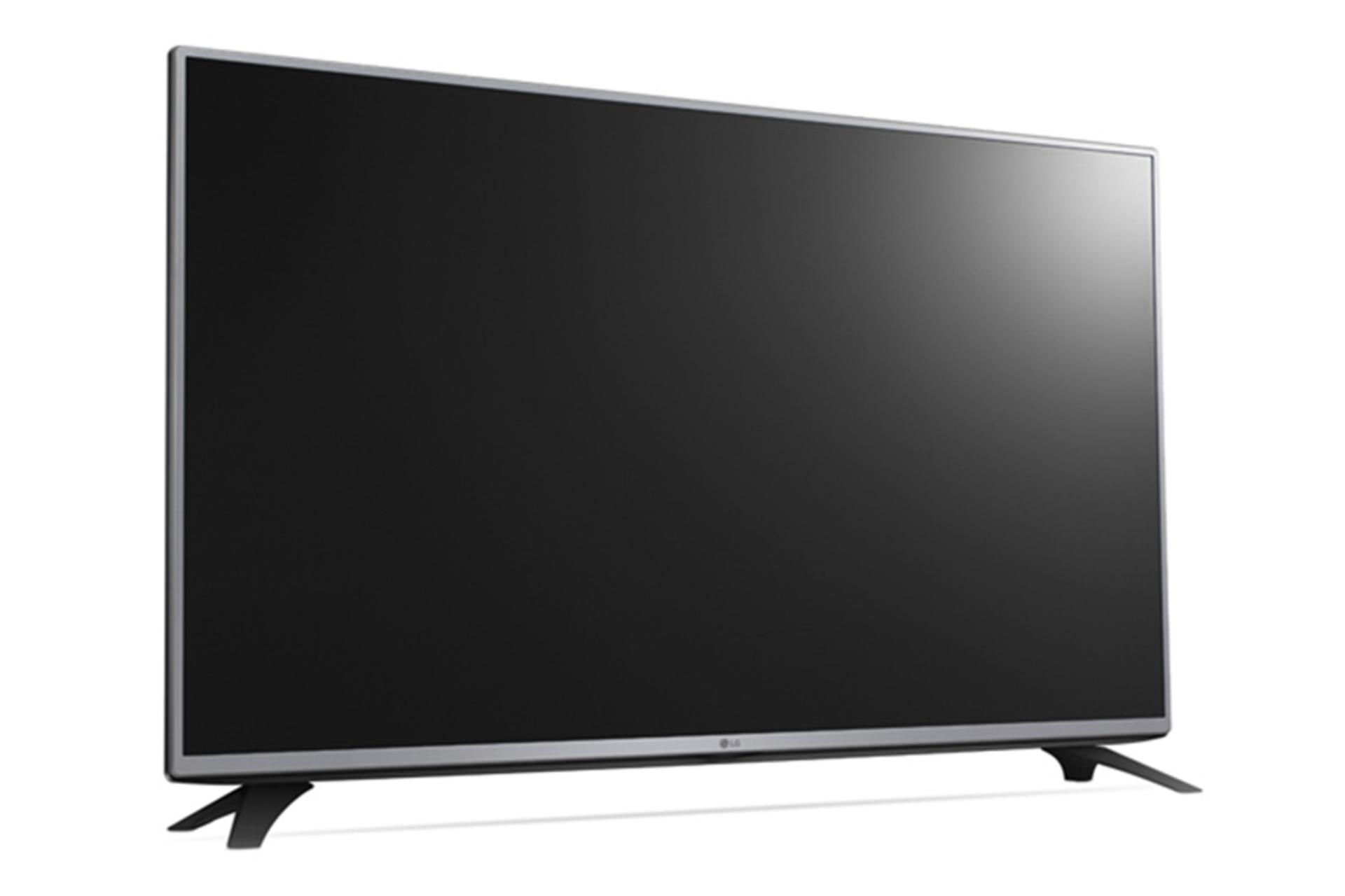 نمای نیم رخ چپ تلویزیون ال جی LF540T مدل 43 اینچ با صفحه خاموش