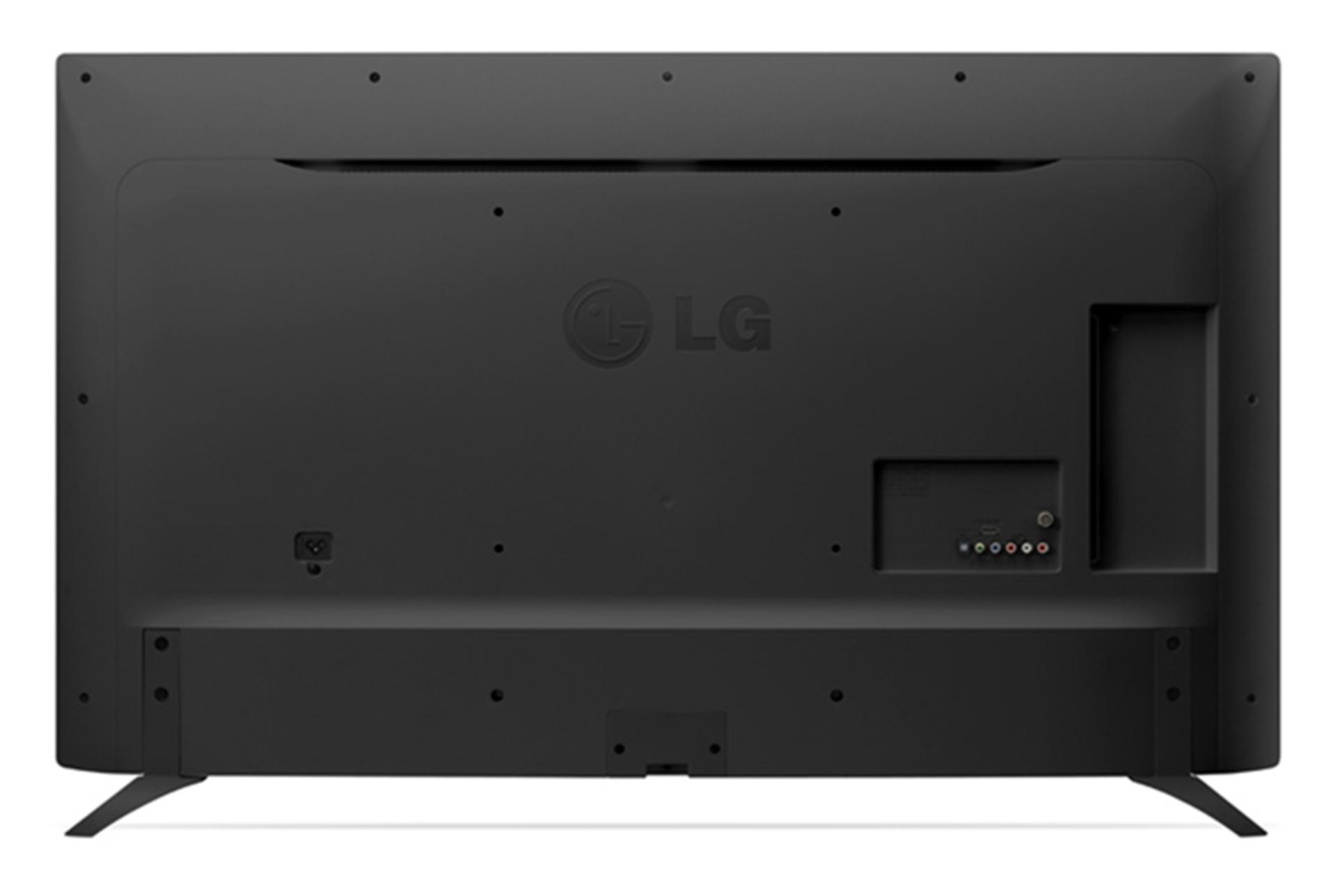 نمای پشت تلویزیون ال جی LF540T مدل 43 اینچ و نمایش پورت ها