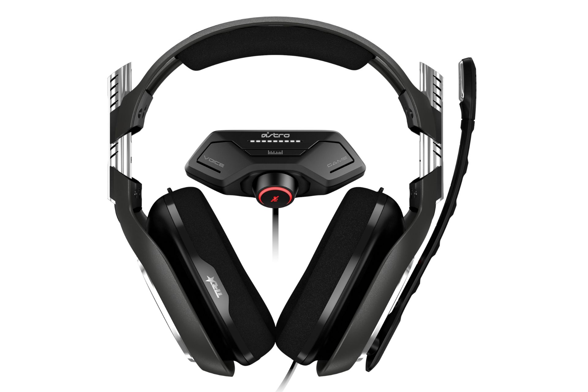 نمای روبرو هدست استرو گیمینگ Astro Gaming A40 TR + MixAmp M80
