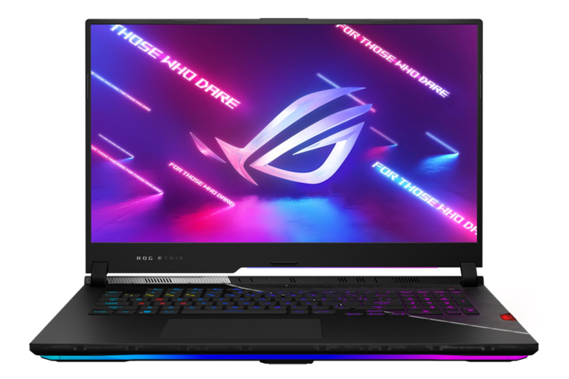 لپ تاپ ایسوس ROG Strix Scar 17 G733ZW از نمای جلو