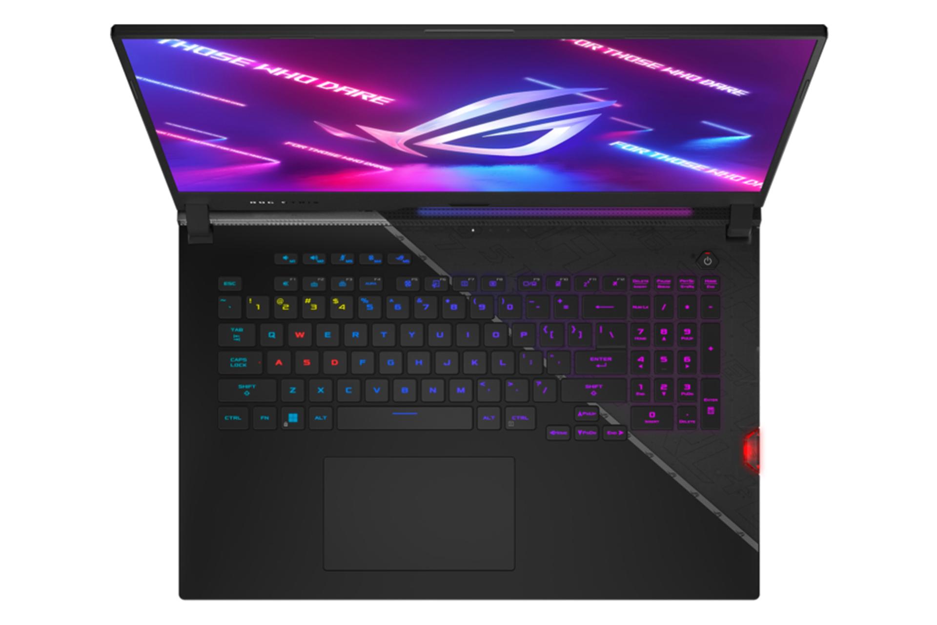 نمای بالا لپ تاپ ایسوس ROG Strix Scar 17 G733ZW