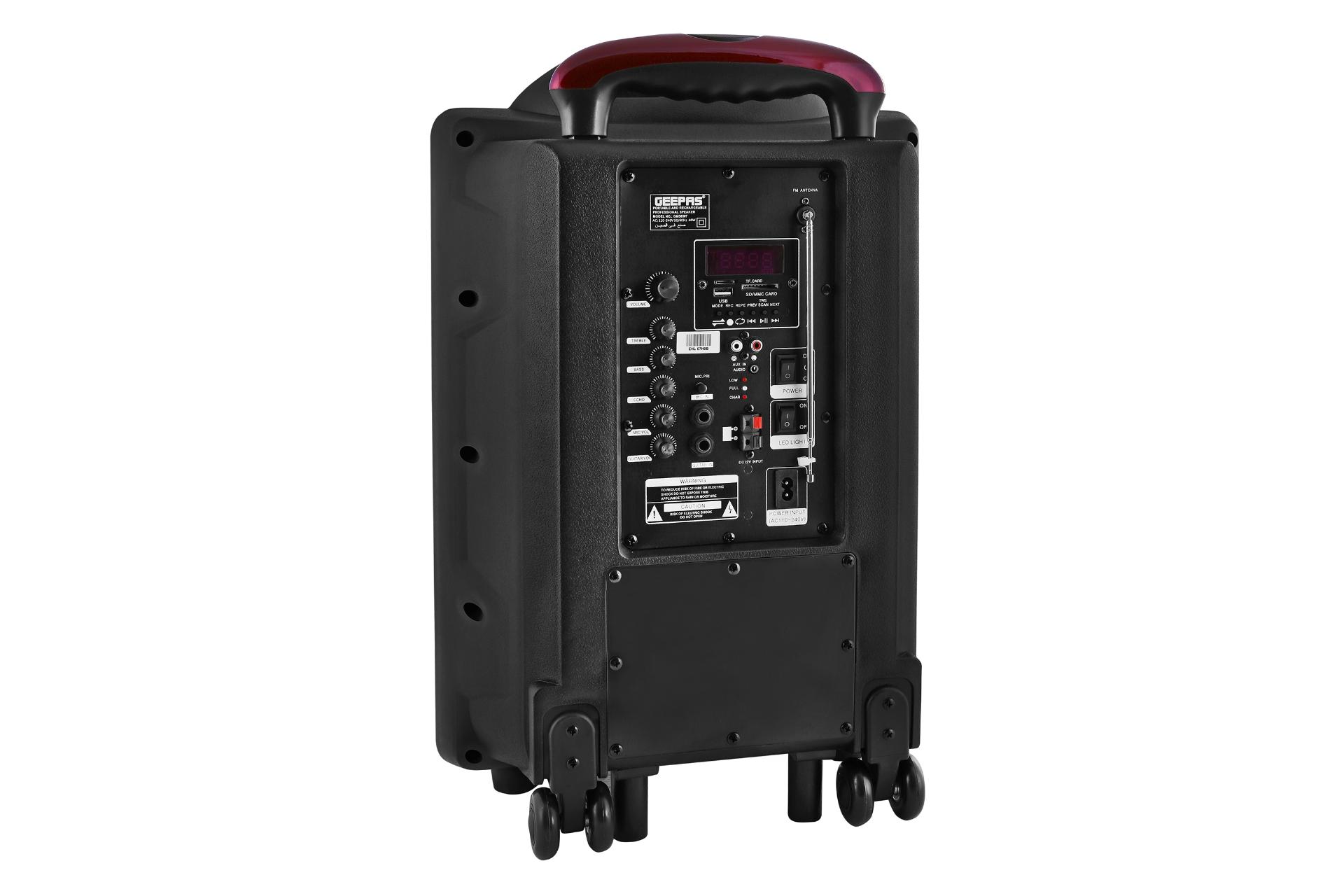 پشت اسپیکر جی پاس GEEPAS GMS8567