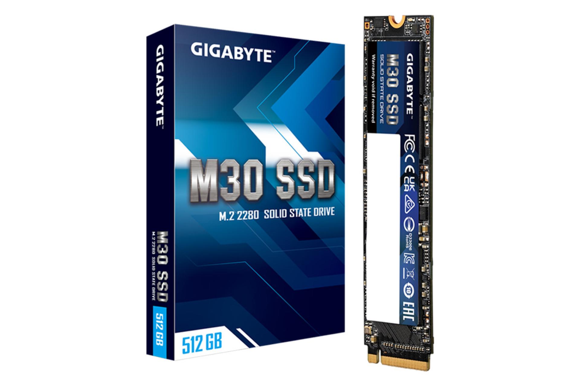 جعبه SSD گیگابایت M30 NVMe M.2 ظرفیت 512 گیگابایت