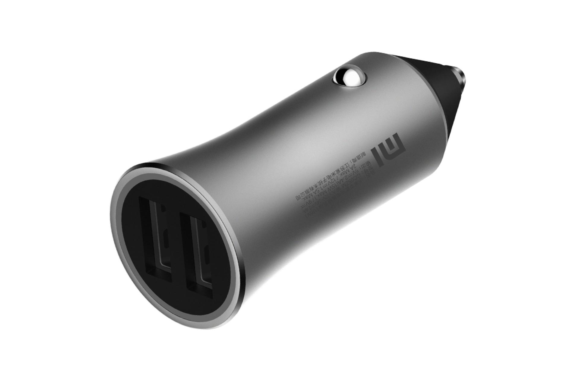 نمای روبرو شارژر شیائومی Mi 18W Car Charger Pro CC05ZM