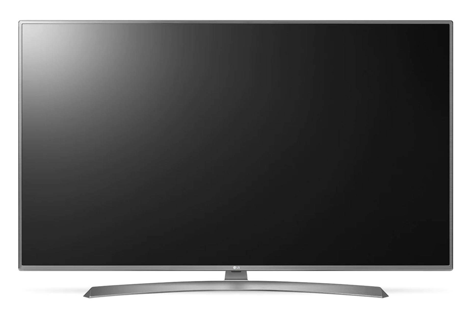 نمای جلو تلویزیون ال جی 65UJ6900 با صفحه خاموش