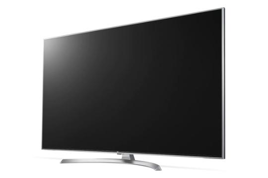 نمای نیمرخ تلویزیون ال جی 55SK7900 با صفحه خاموش