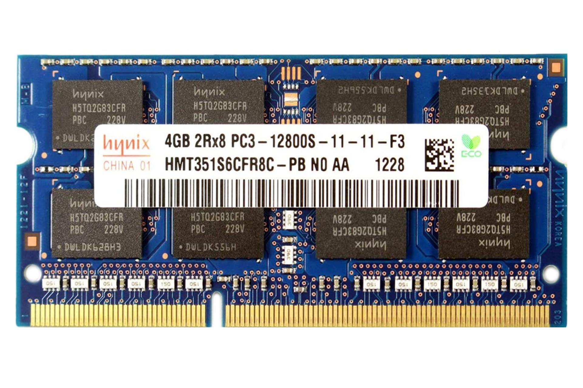 رم اس کی هاینیکس HMT351S6CFR8C-PB ظرفیت 4 گیگابایت از نوع DDR3-1600