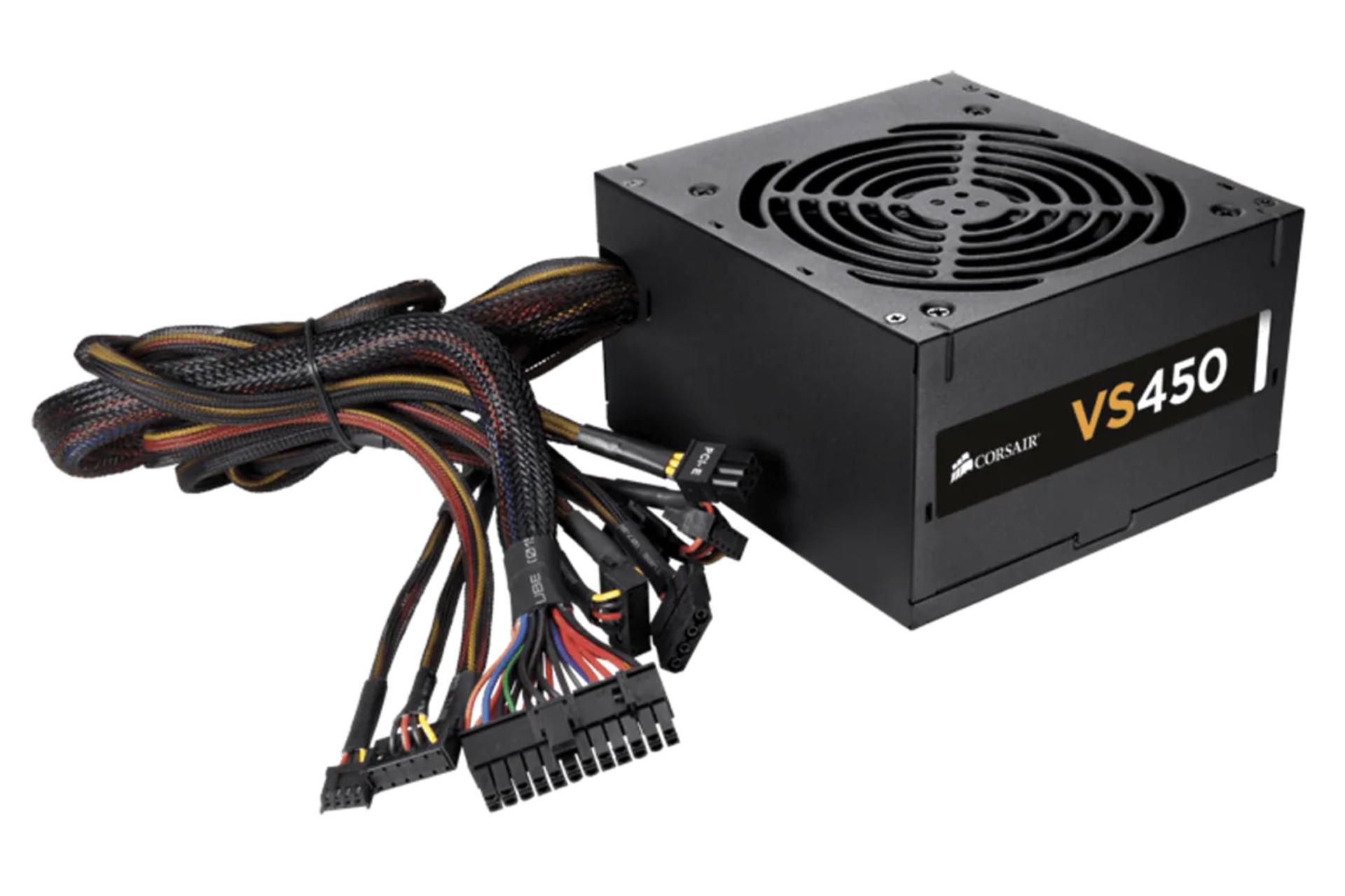 کابل‌های پاور کامپیوتر کورسیر VS450 CP-9020049 با توان 450 وات