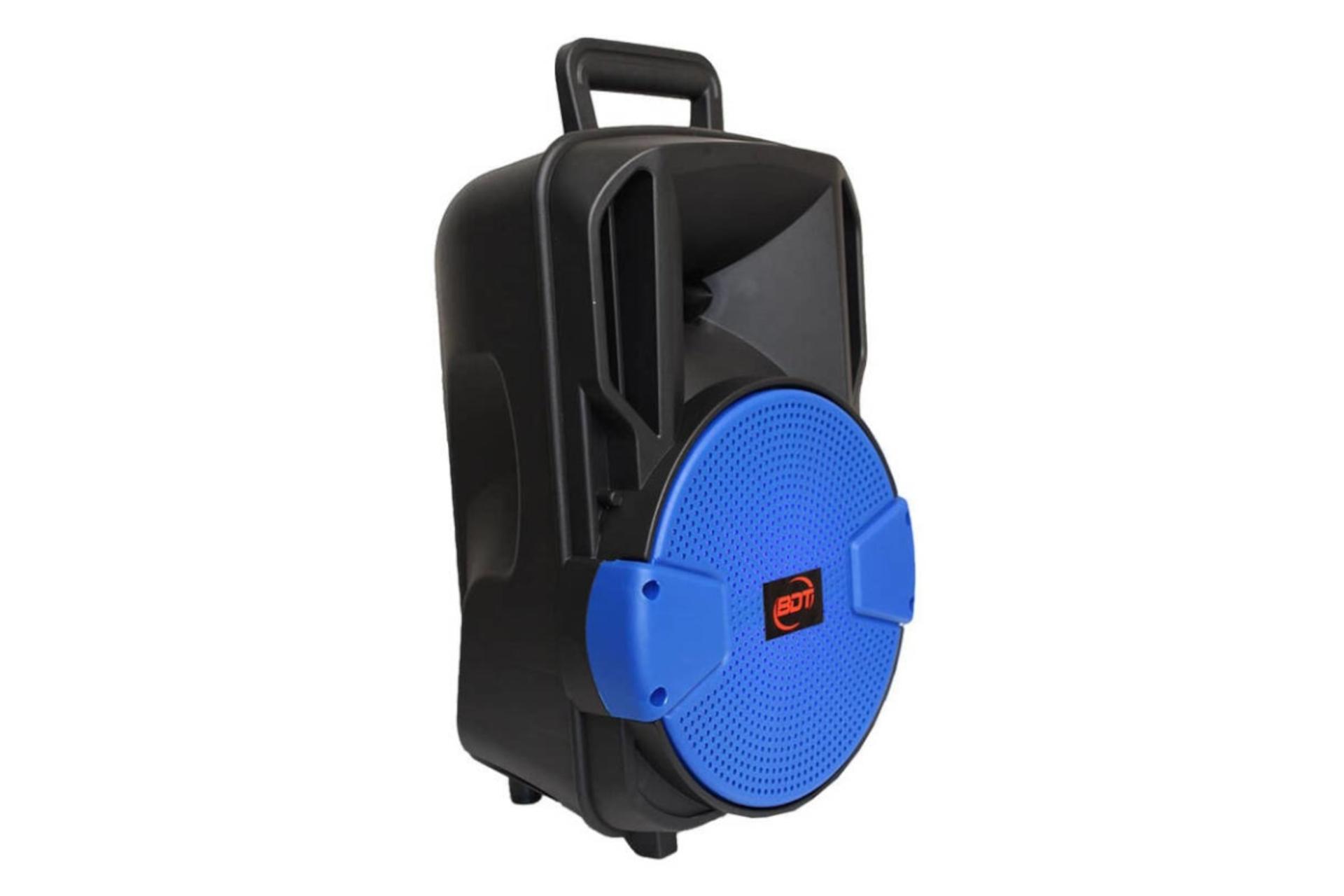 نمای چپ اسپیکر BDT BD-8019 مشکی و آبی