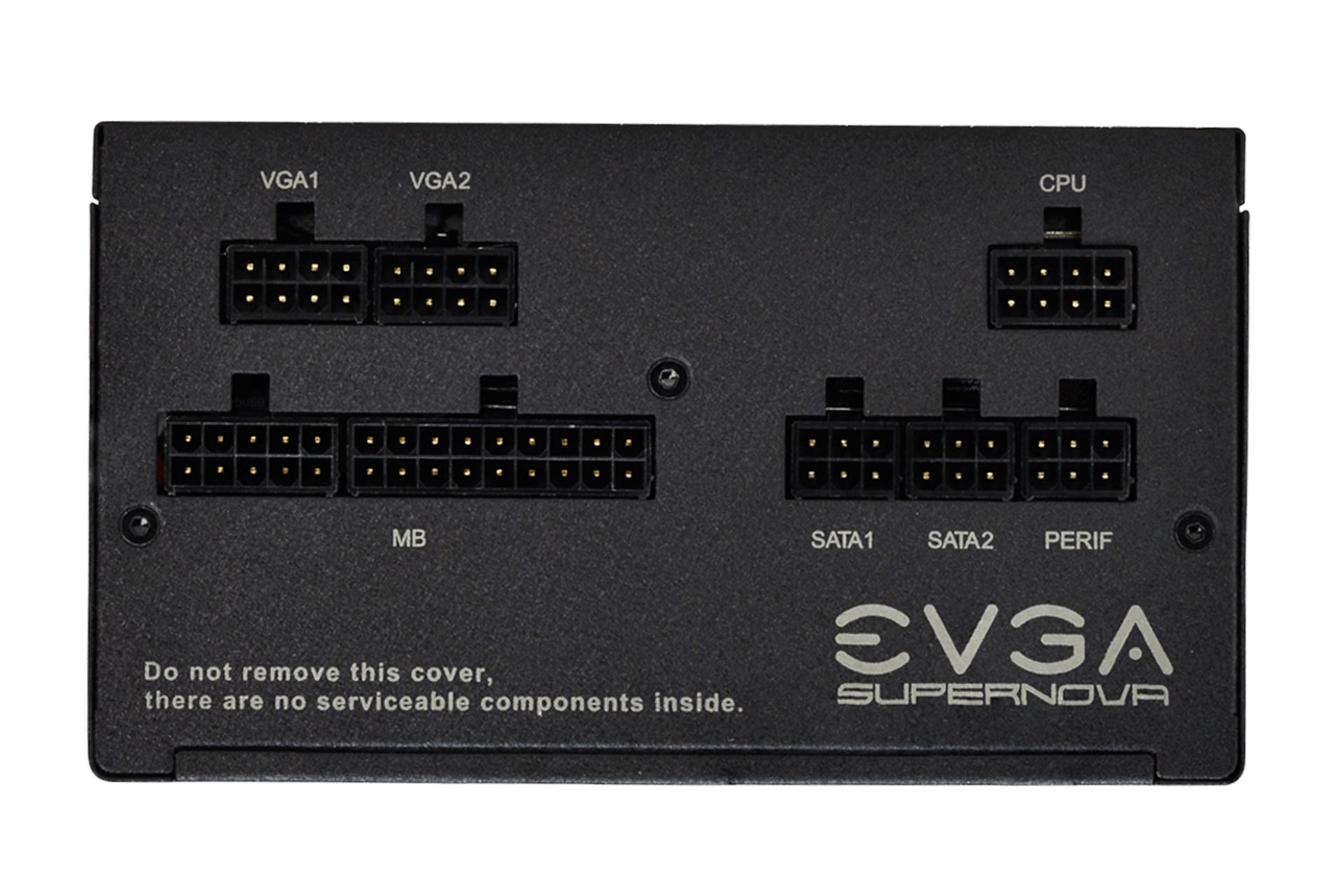 کانکتورهای پاور کامپیوتر ای وی جی ای EVGA SuperNOVA 550 GA 550W با توان 550 وات