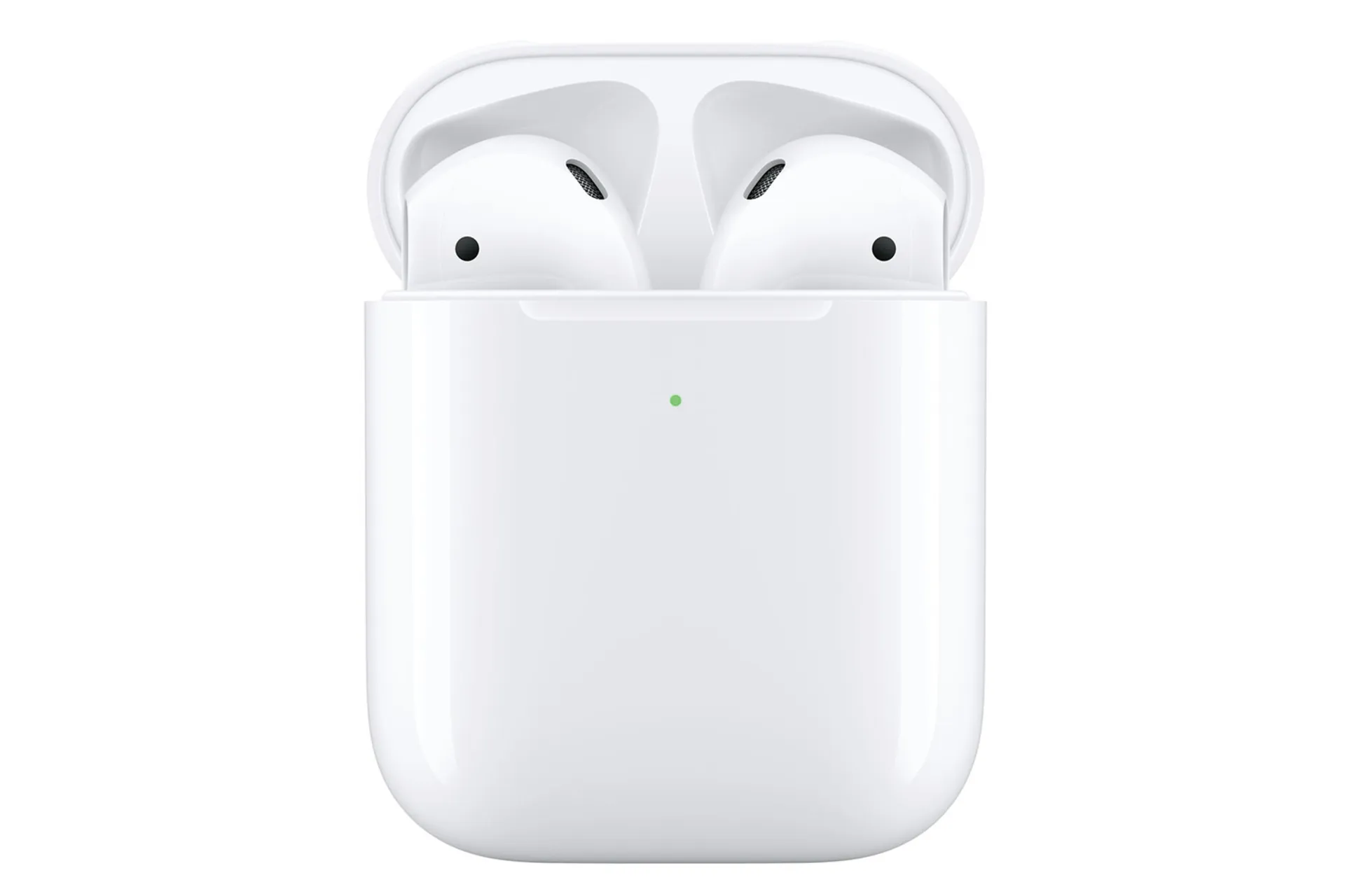اپل ایرپادز نسل دوم / Apple AirPods 2nd Gen درون کیس و چراغ شارژ