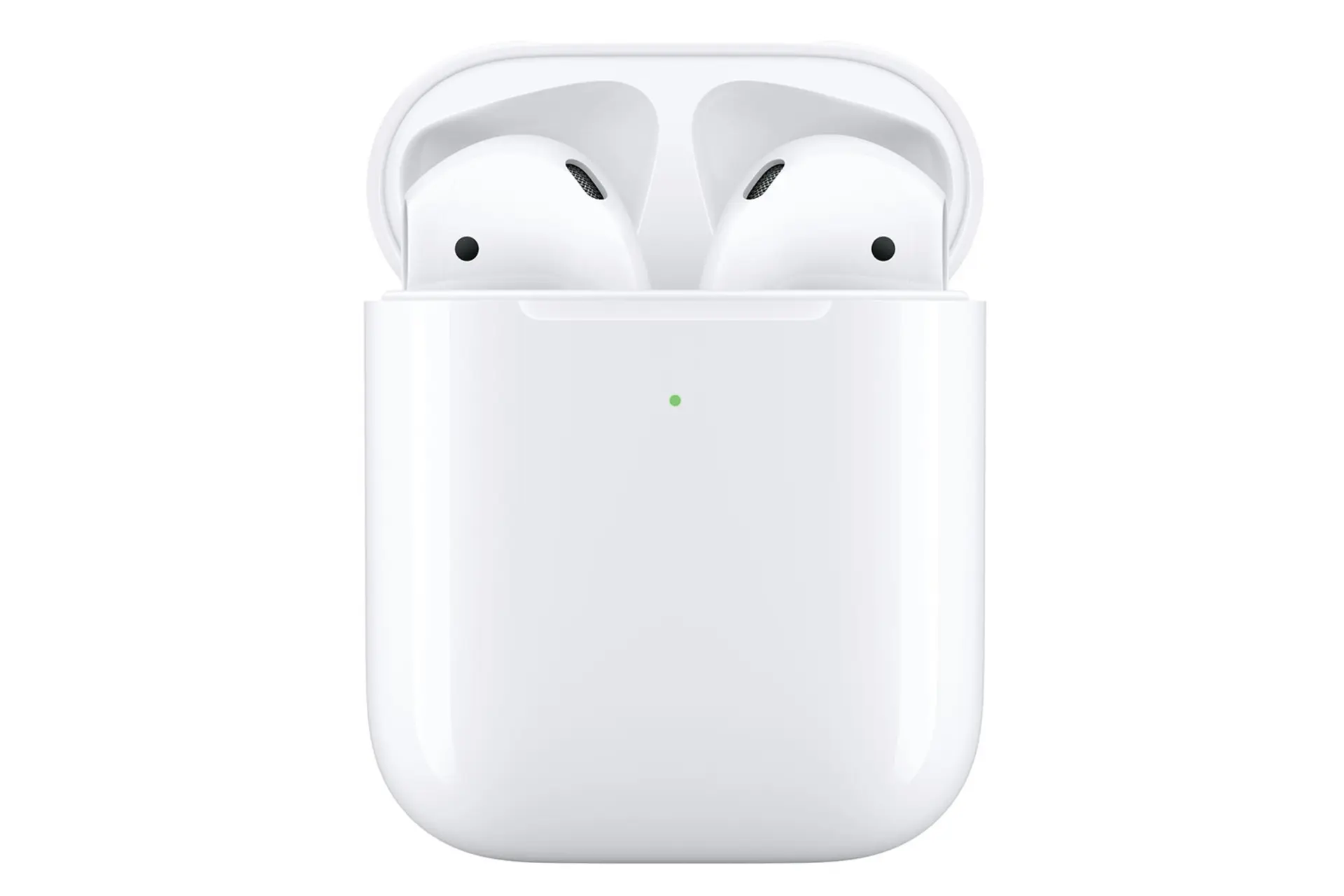 اپل ایرپادز نسل دوم / Apple AirPods 2nd Gen درون کیس و چراغ شارژ