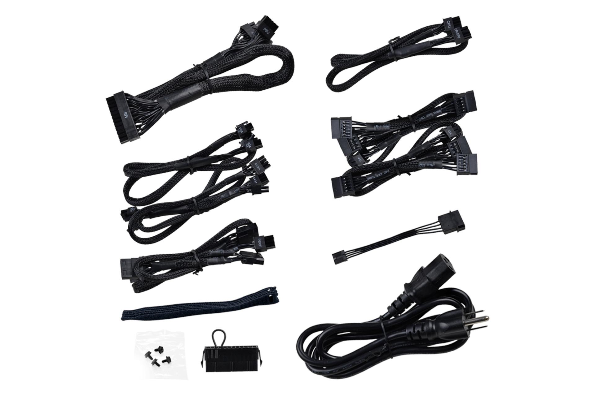 کابل های پاور کامپیوتر ای وی جی ای EVGA SuperNOVA 550 GA 550W با توان 550 وات