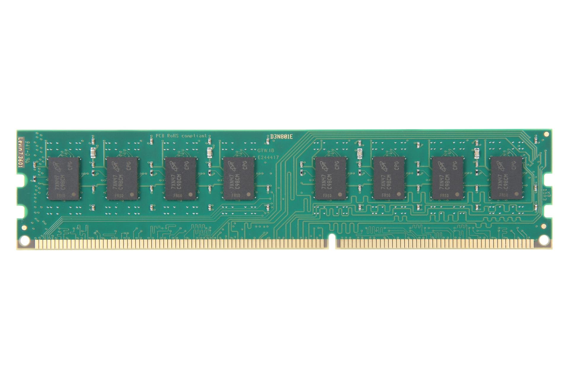 پشت رم کروشیال Crucial CT102464BD186D 8GB DDR3L-1866 CL13 ظرفیت 8 گیگابایت از نوع DDR3L-1866