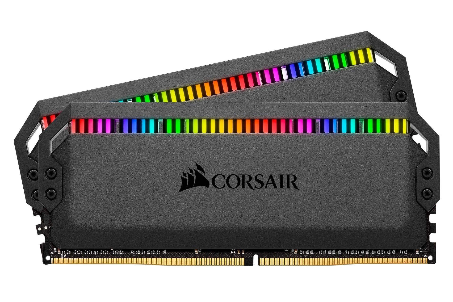رم کورسیر DOMINATOR PLATINUM RGB ظرفیت 64 گیگابایت (2x32) از نوع DDR4-3200 مشکی