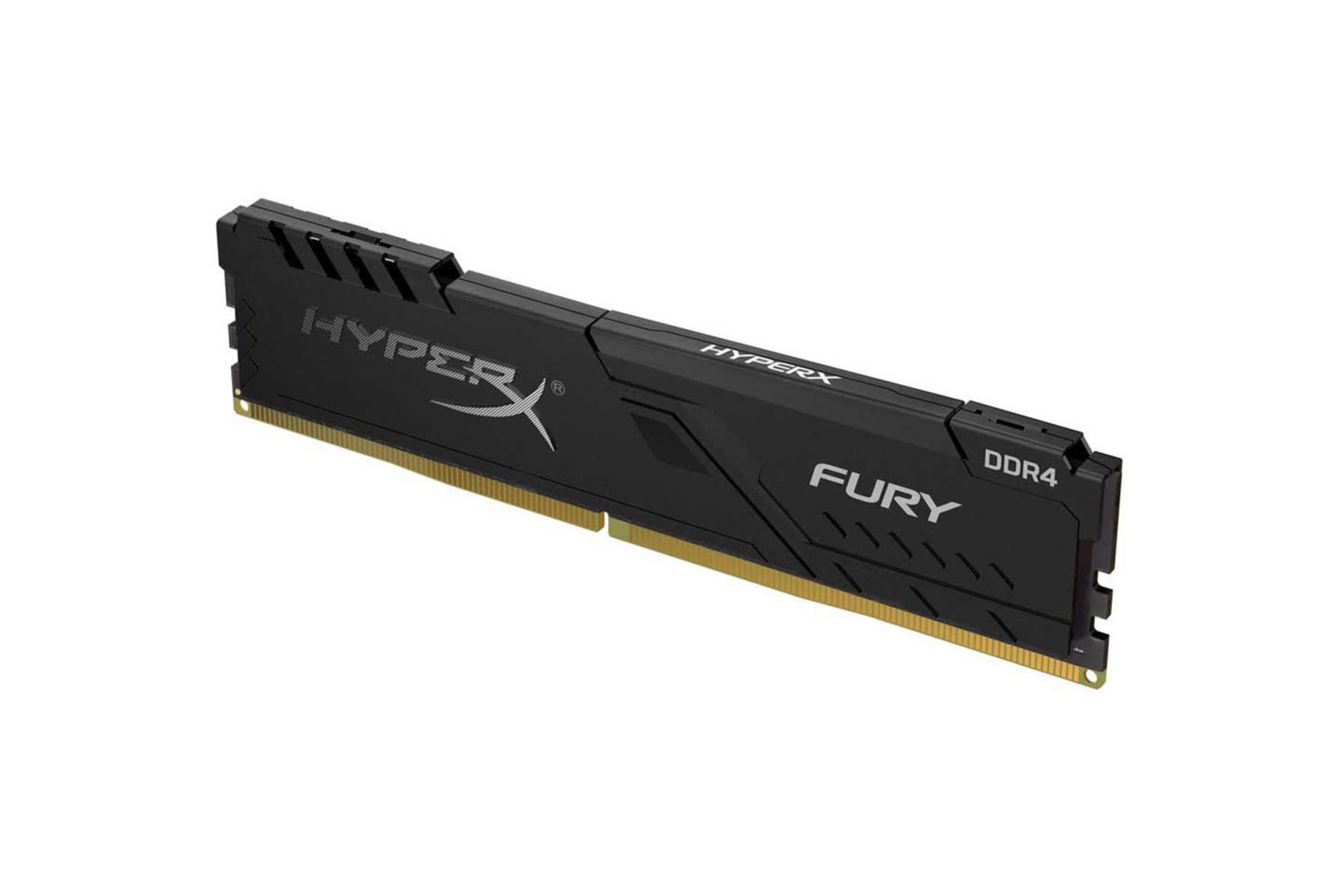 رم هایپر ایکس Fury ظرفیت 16 گیگابایت از نوع DDR4-3000 نمای جانبی