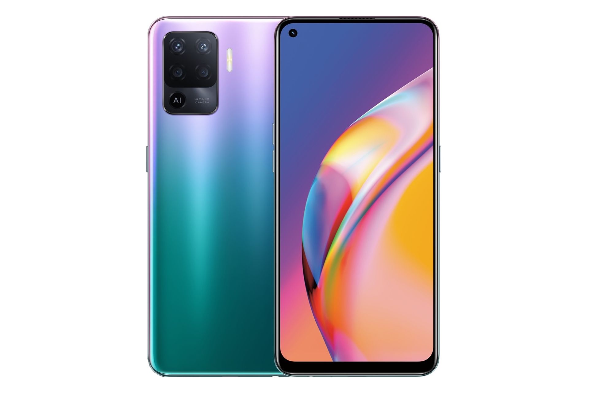 گوشی موبایل اوپو Oppo A94 بنفش و سبز