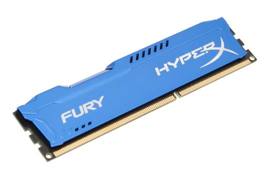 رم آبی هایپر ایکس Fury ظرفیت 4 گیگابایت از نوع DDR3-1866